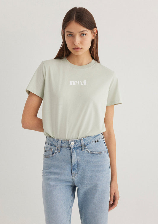 Mavi Printed Green T-Shirt