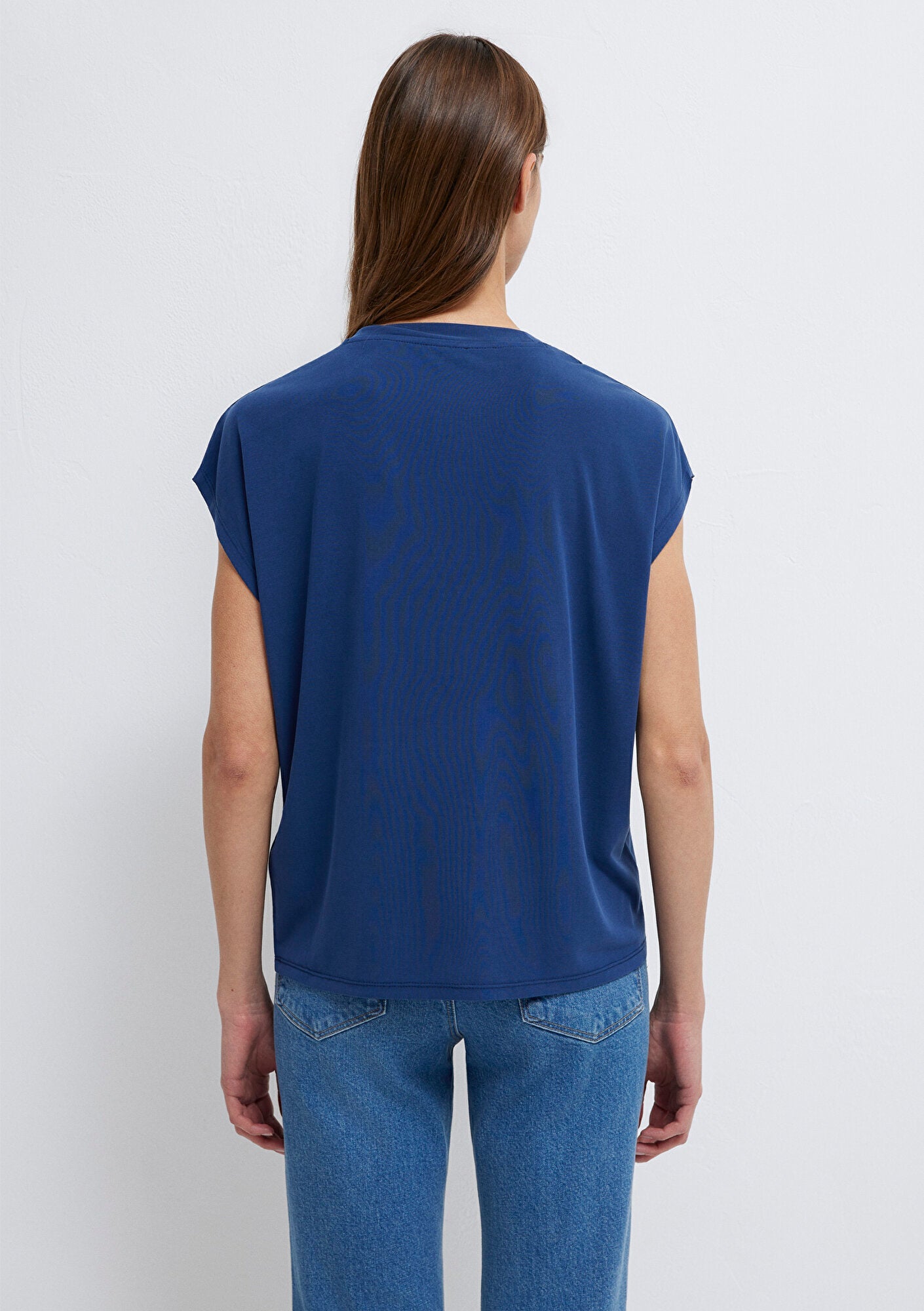 Lux Touch V Neck Black T-Shirt