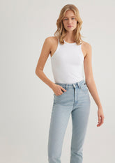 White Basic Tank Top