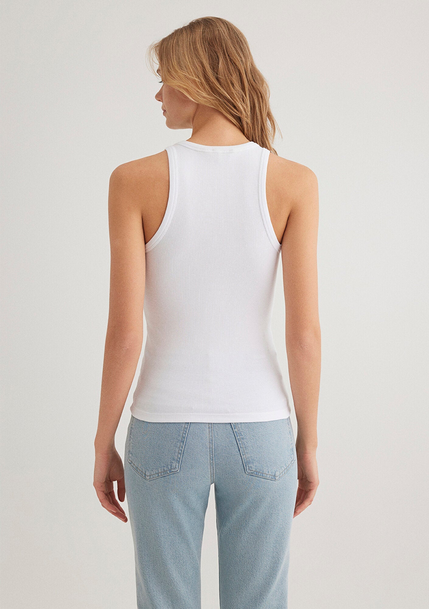 White Basic Tank Top
