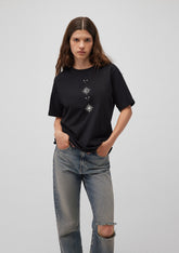 Printed Black T-Shirt