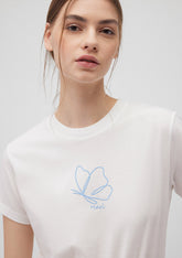 Printed White T-Shirt