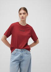 Back Printed Red T-Shirt