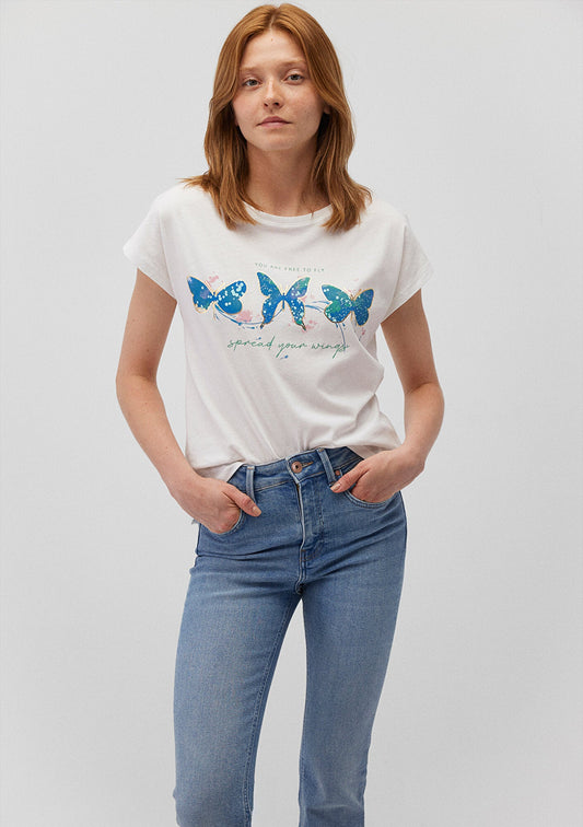 Printed White T-Shirt