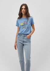 Printed Blue T-Shirt