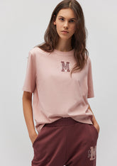 Mavi Logo Printed Pink T-Shirt