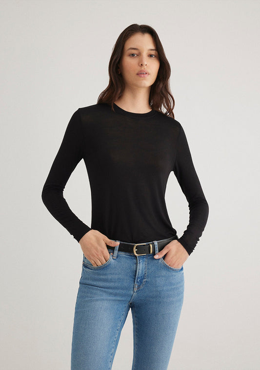 Long Sleeve Black T-Shirt