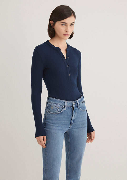 Striped Navy Blue T-Shirt