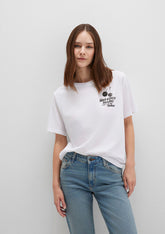 Printed White T-Shirt