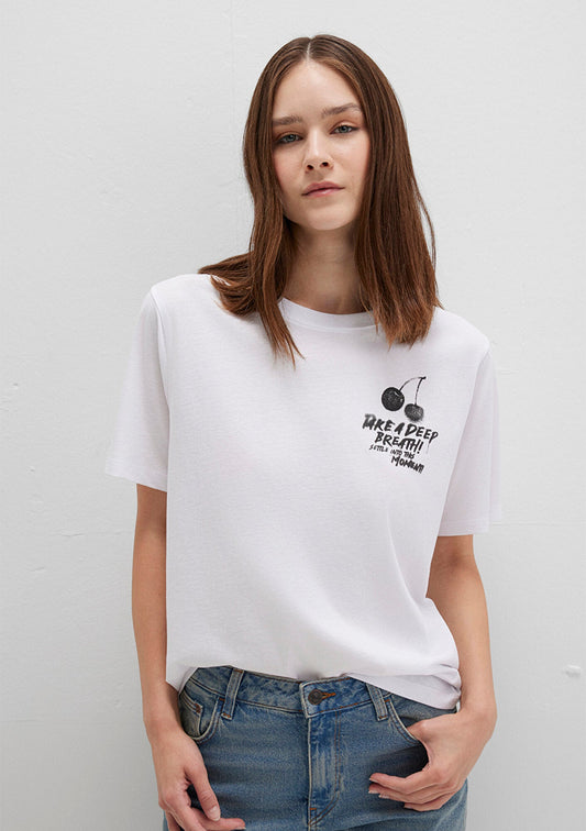 Printed White T-Shirt