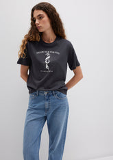 Astrology Printed Anthracite T-Shirt