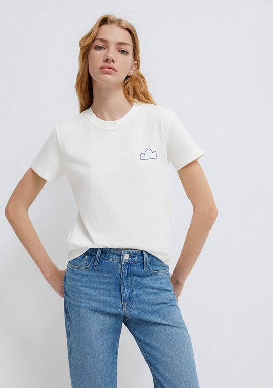 Printed Ecru T-Shirt