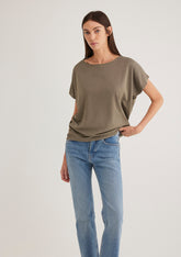 Lux Touch Green Basic T-Shirt