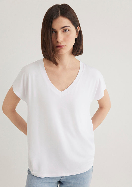 Basıc V Neck Top