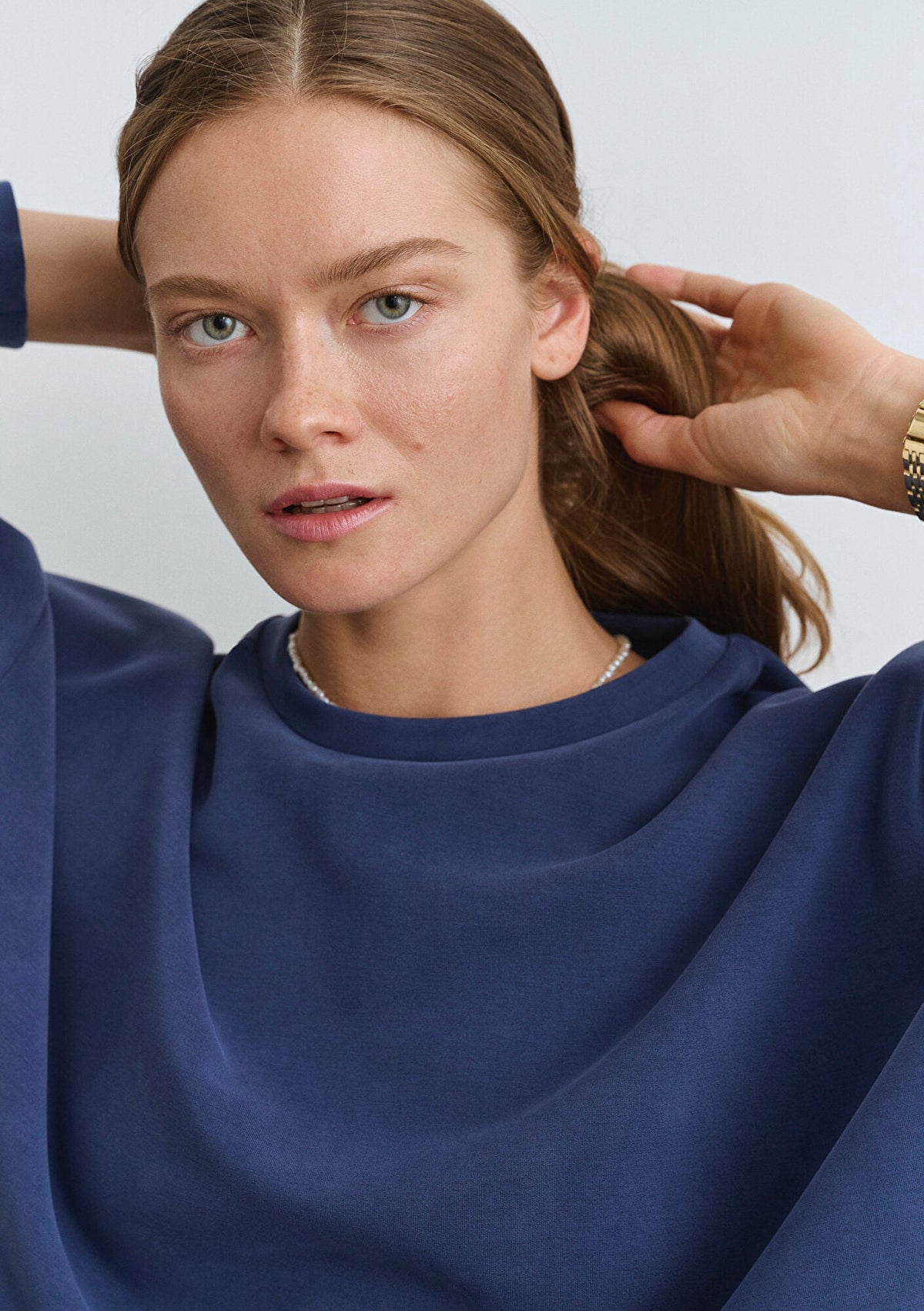 Lux Touch Navy Modal Sweatshirt