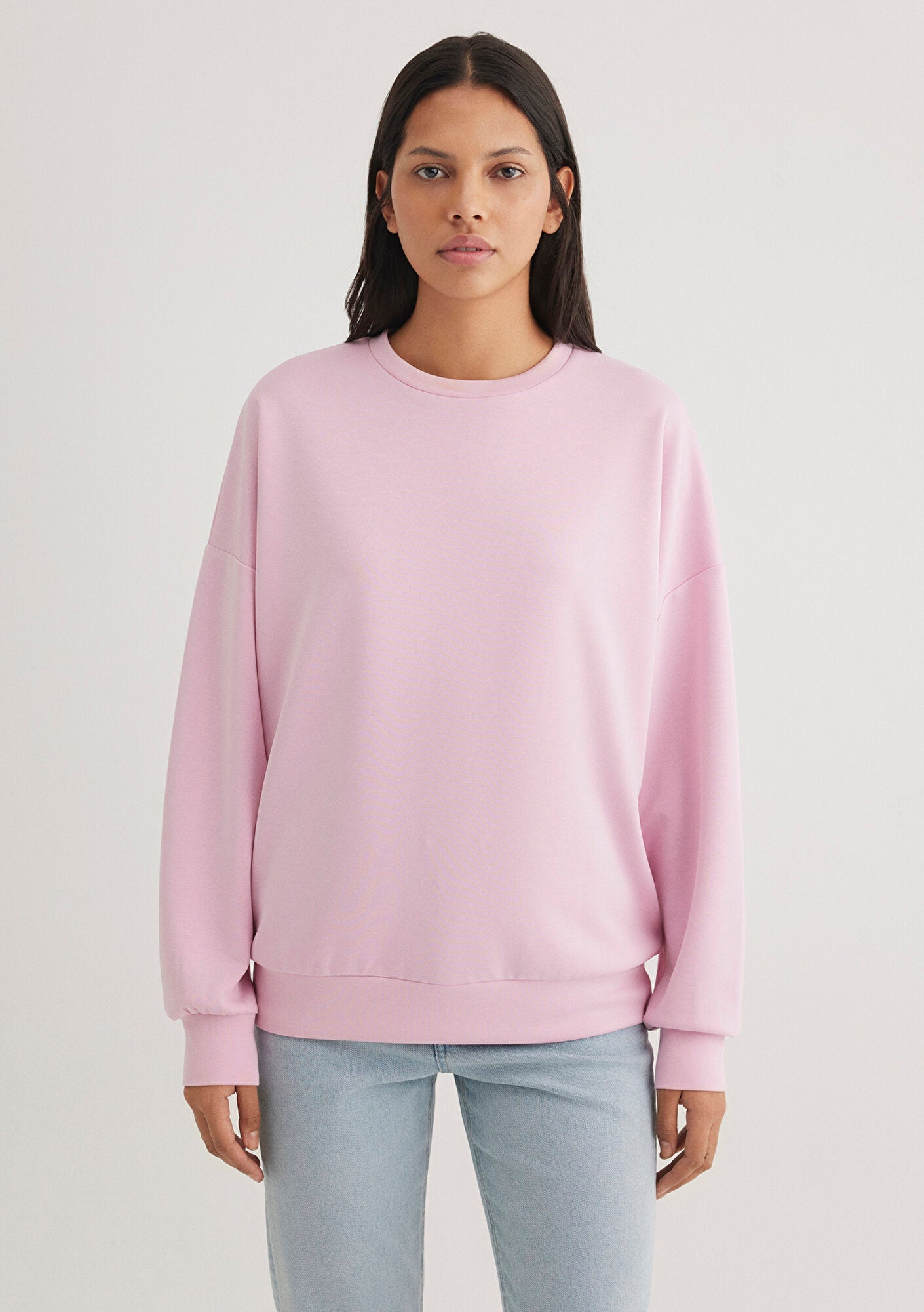 Pink Crew Neck Sweatshirt