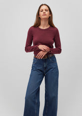 Burgundy Crewneck Sweater