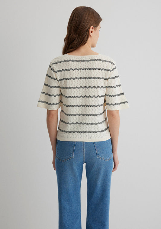 Striped Knit Top