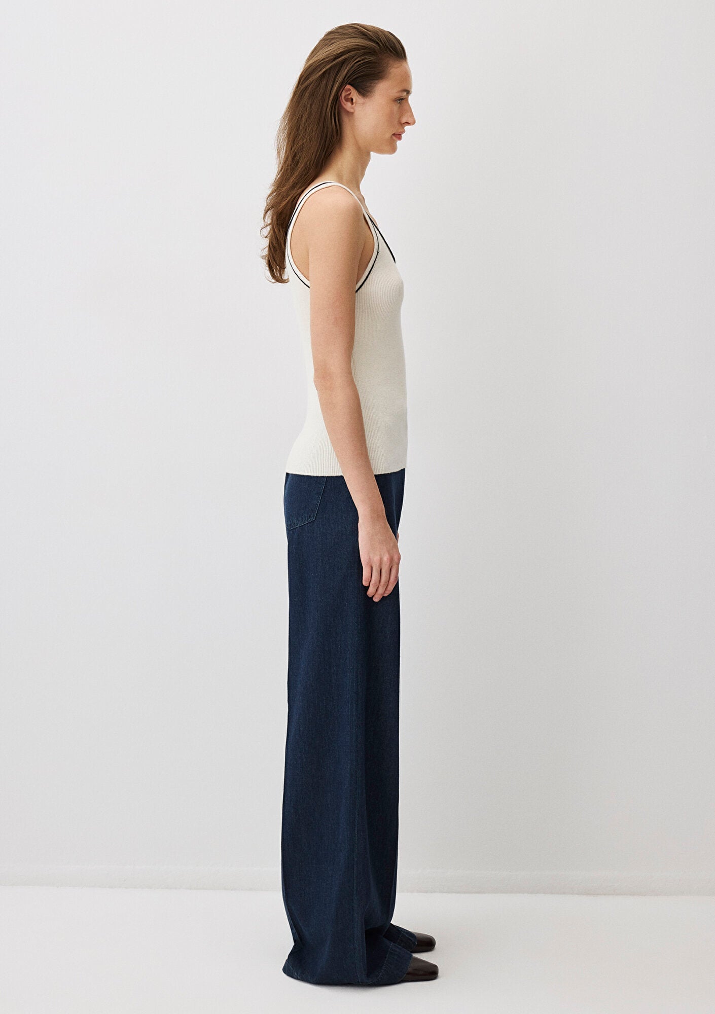 Ecru Knit Tank Top