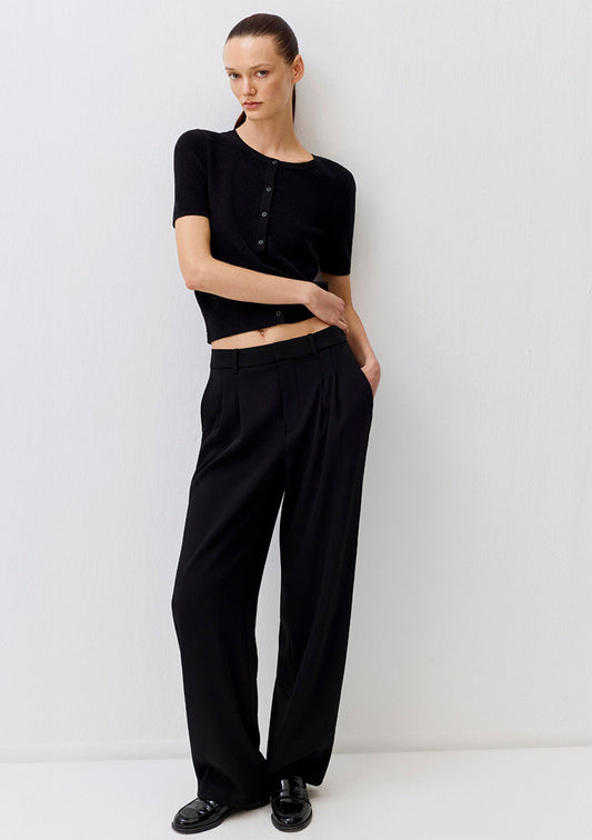 Short Sleeved Black Cardigan