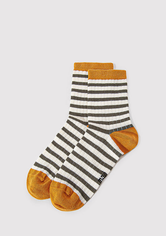 Brown Striped Socks