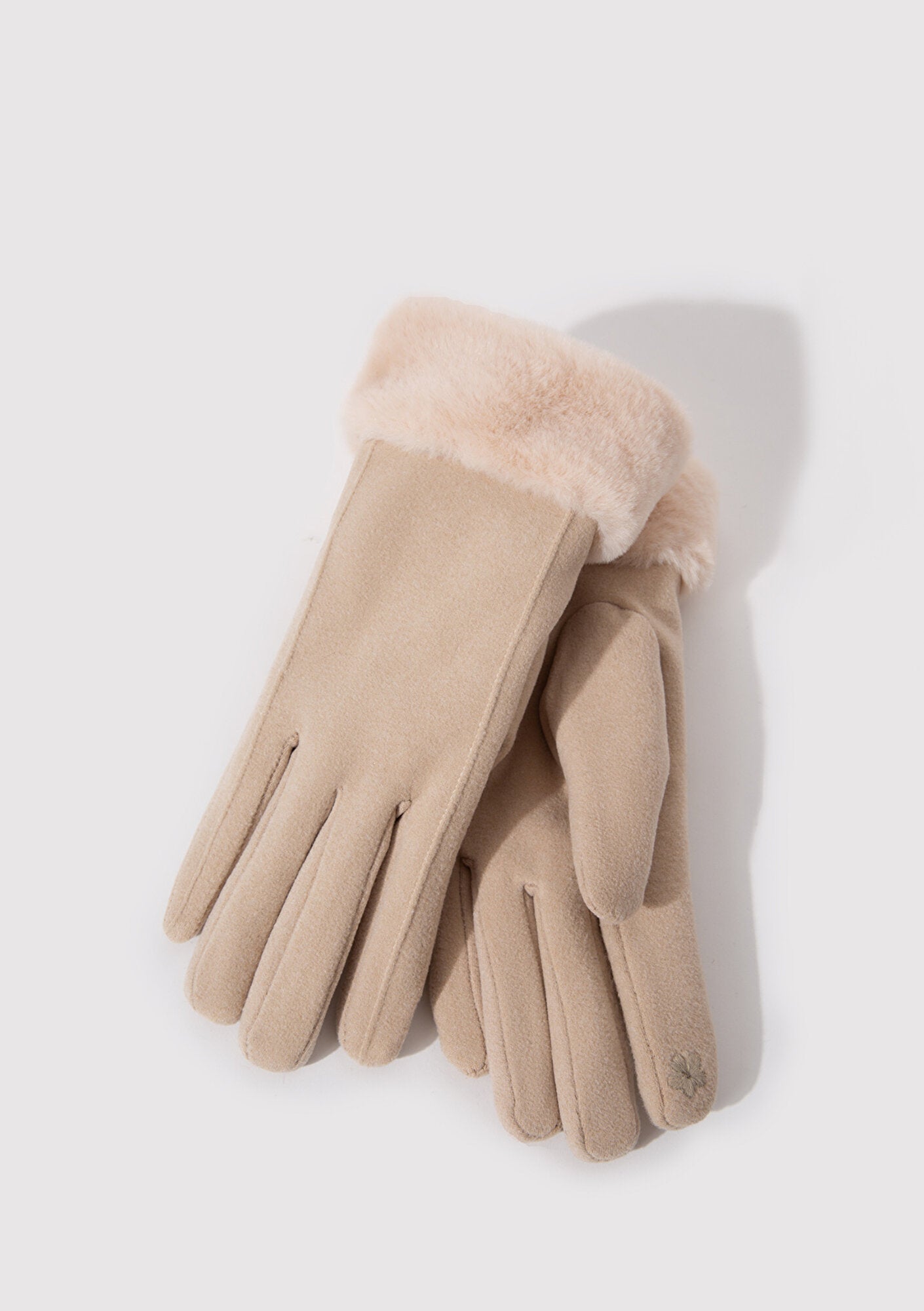 Beige Gloves