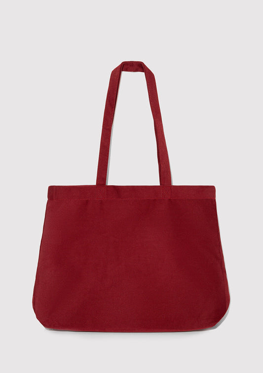 Mavi Logo Printed Burgundy Shoulder Bag