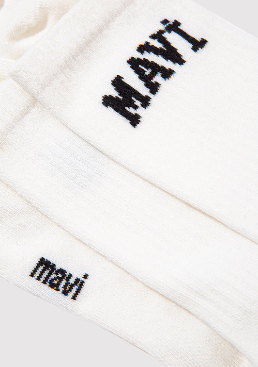 White Socket Socks