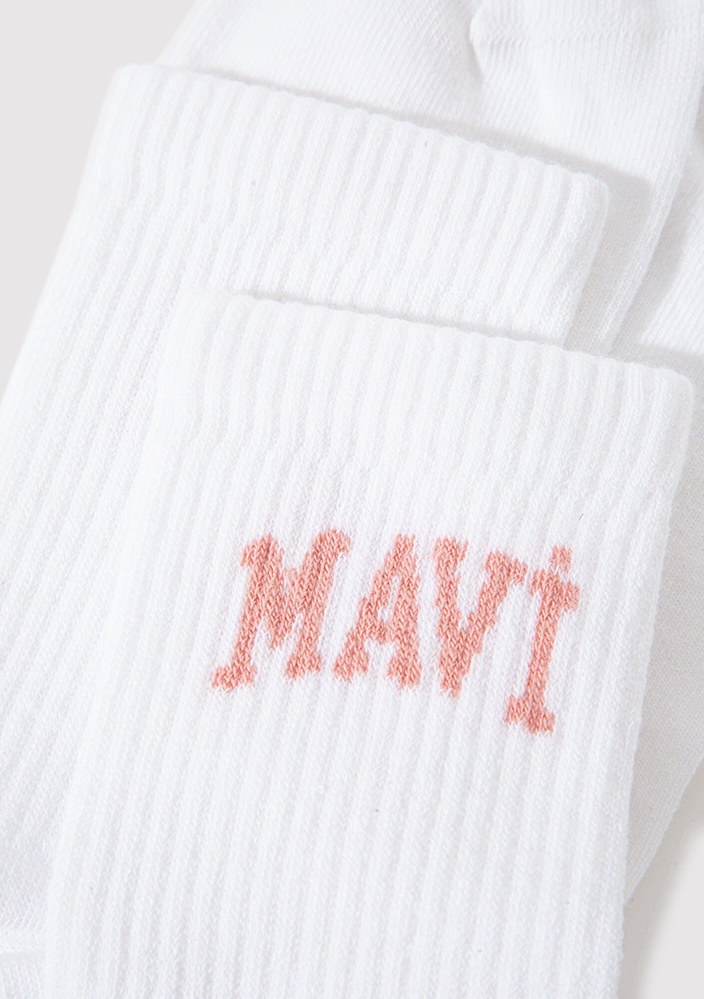 Mavi Logo Detailed White Socket Socks