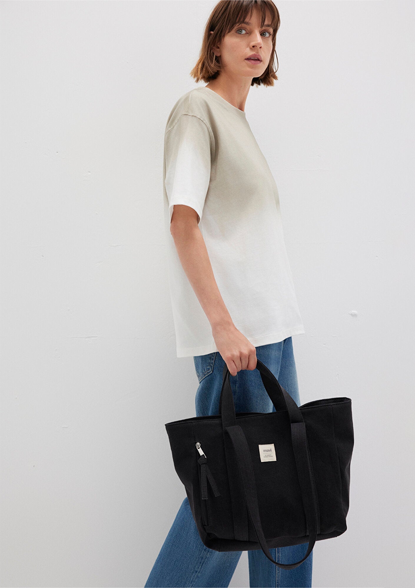 Grey Shoulder Bag
