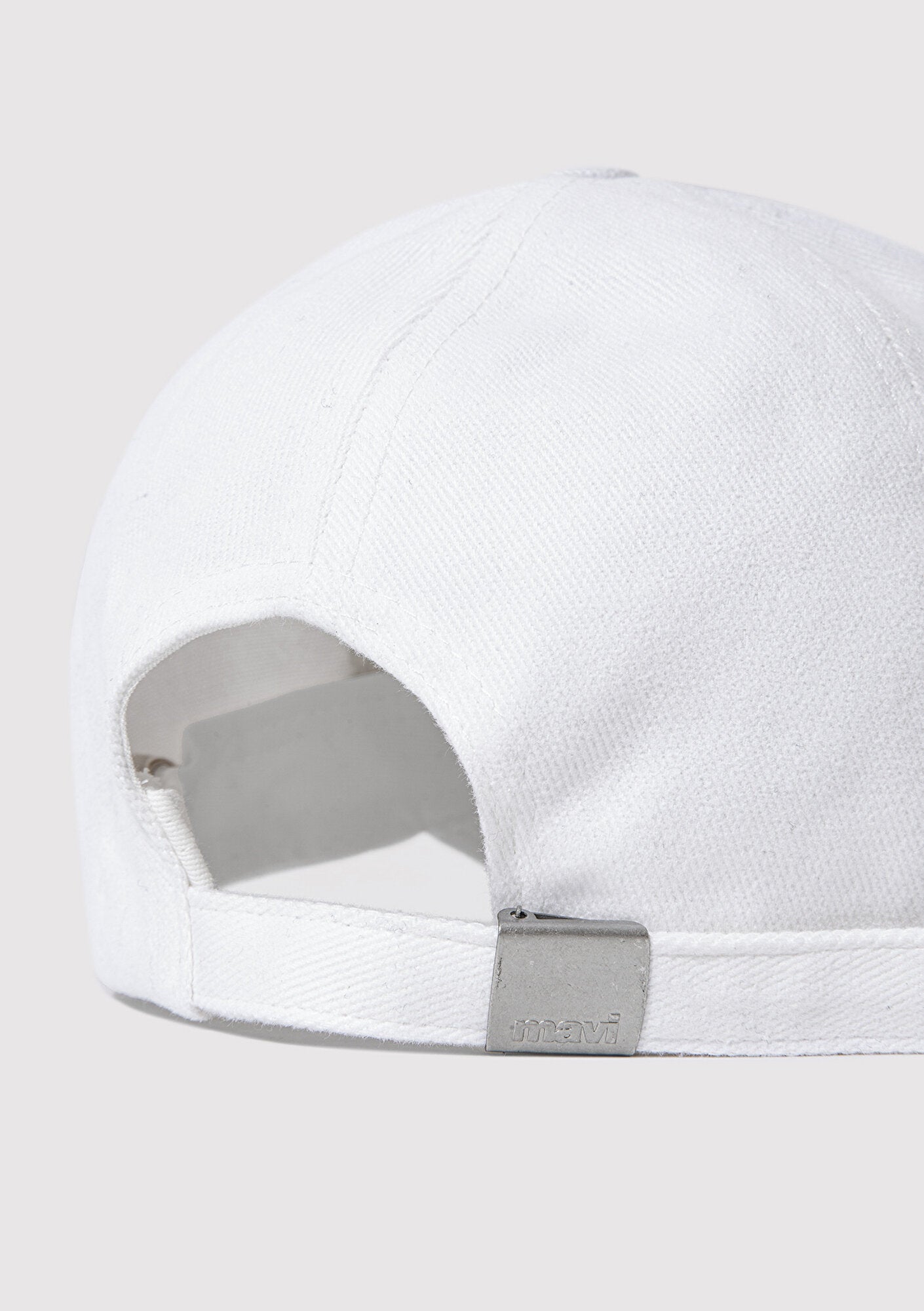 M Emroidered White Cap