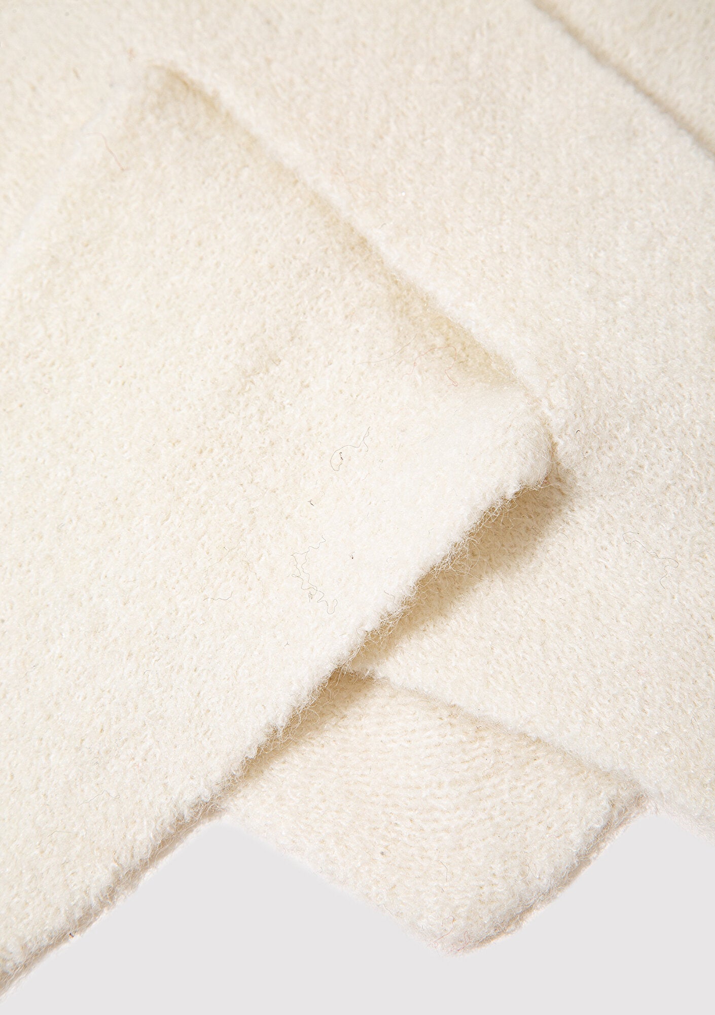 Wool Mix Ecru Scarf