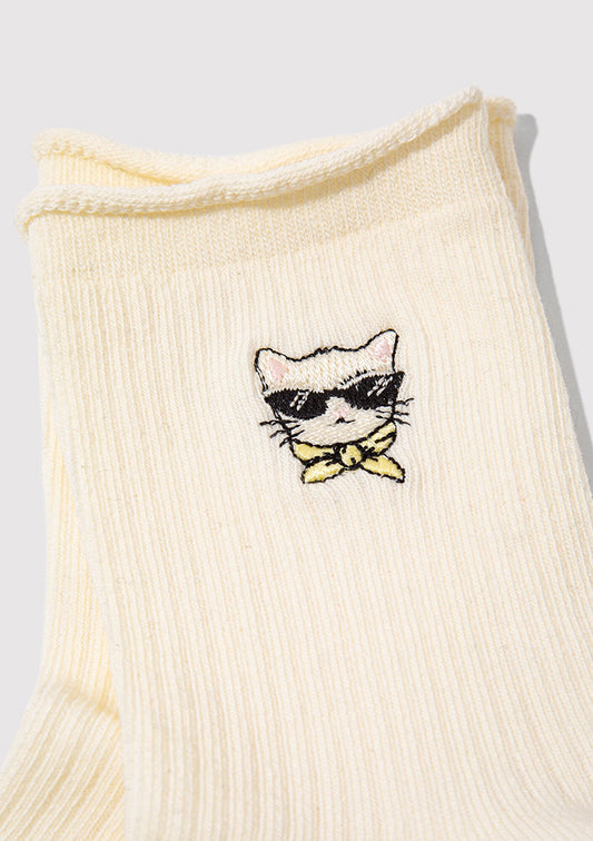 Ecru Socket Socks