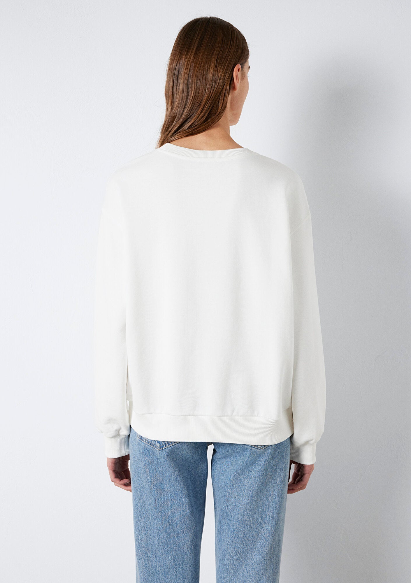 Mavi Embroided Ecru Sweatshirt