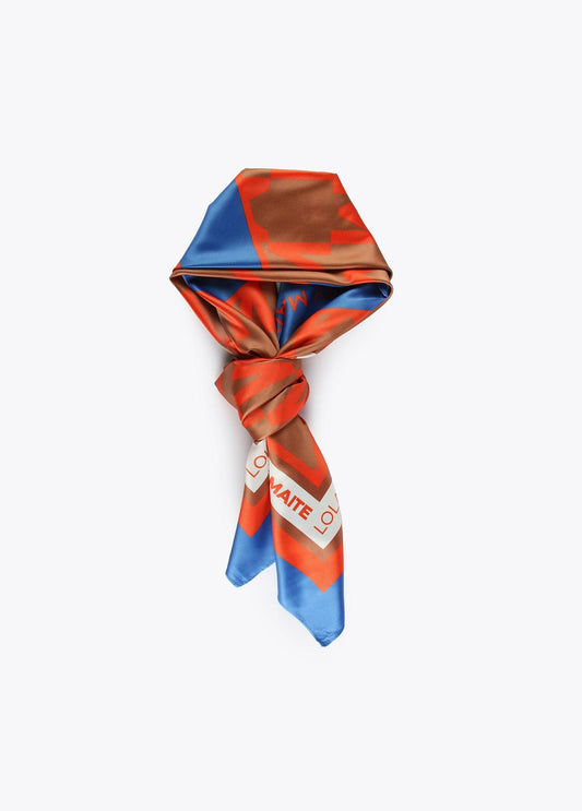 32442002-Two-tone logo scarf-Printed