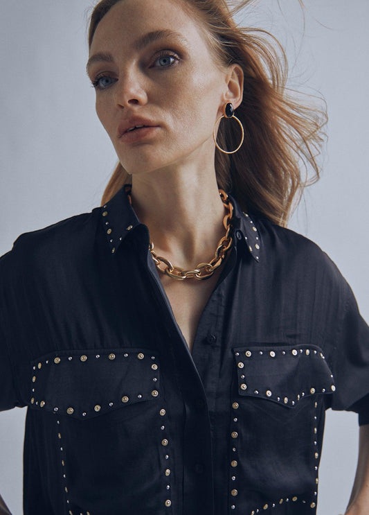 32460005-Oversize shirt-Black