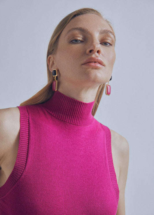 32460013-Perkins collar top-Mauve