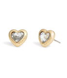 37422733GLD-Heart Stud Earrings-Crystal