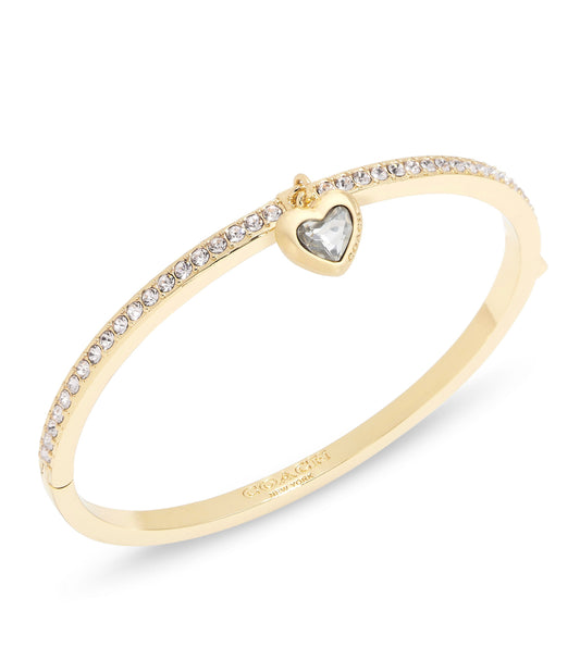 37422737GLD-Heart Charm Bangle