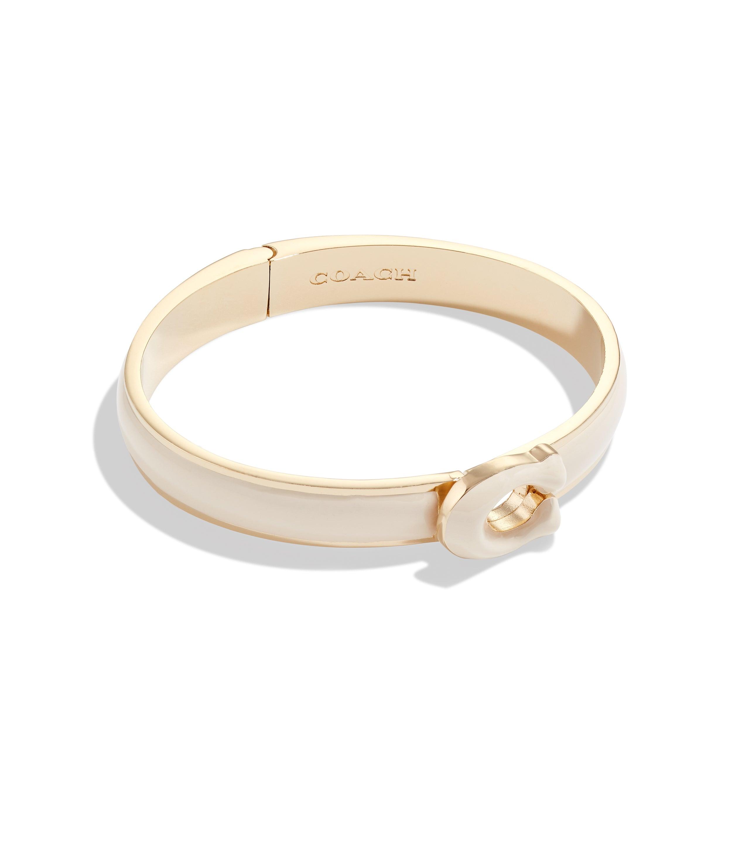 429235gld-signature tabby bangle bracelet-chalk