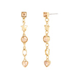 37491651GLD-Signature Star Charm Linear Earrings-Crystal