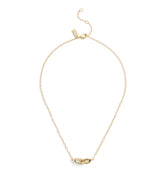 37491653GLD-Stitched Link Pendant Necklace-Gold