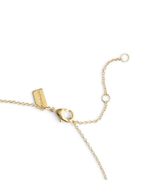 37493112GLD-Signature C Stone Pendant Necklace-Crystal