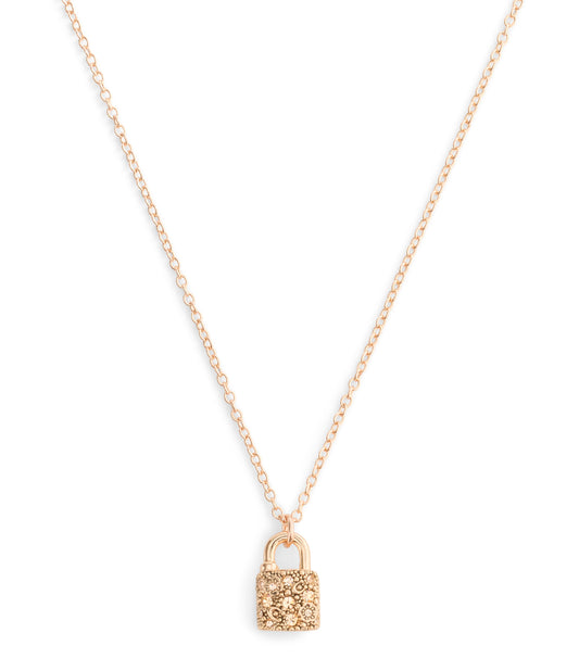 37541360RGD-Signature C Pavé Padlock Boxed Jewelry Set-Crystal