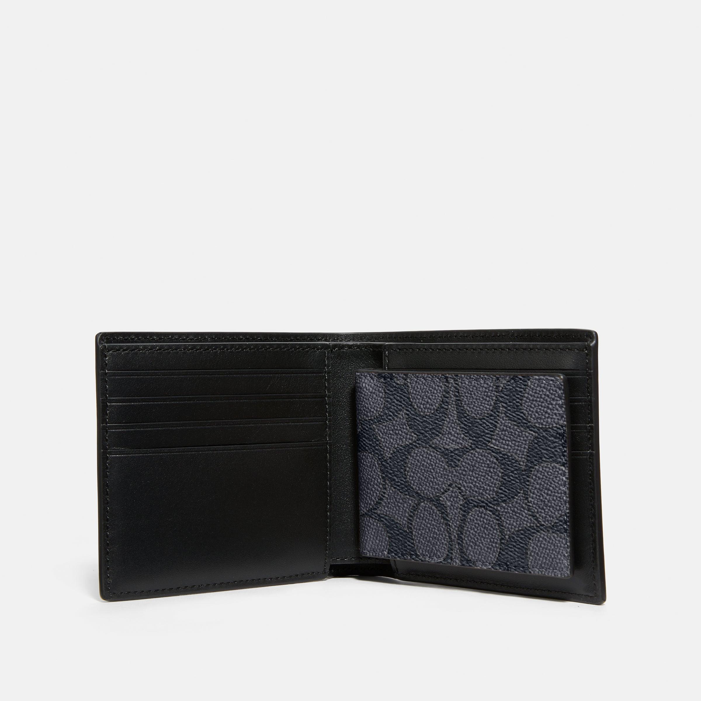 3-In-1 Wallet In Signature Canvas - COACH Saudi Arabia Official Site