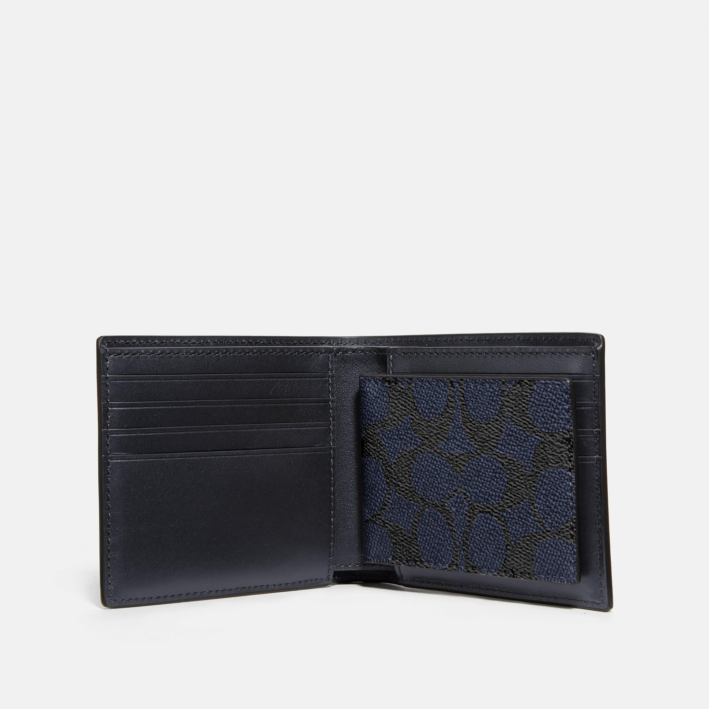 3-In-1 Wallet In Signature Canvas - COACH Saudi Arabia Official Site