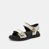 CS093-Brynn Sandal-Chalk/Black
