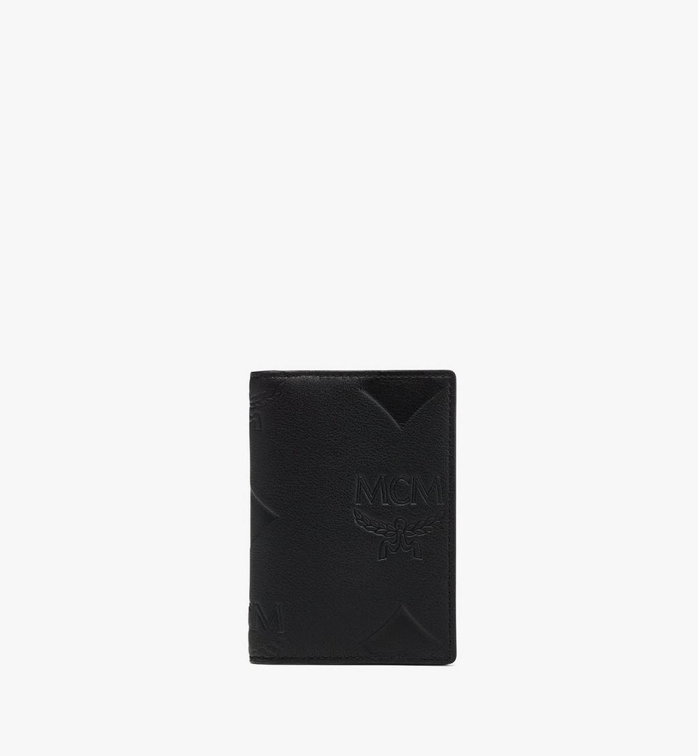 MXADATA04BK001-Aren Bifold Card Wallet in Maxi Monogram Leather|BLACK