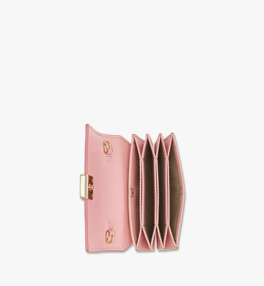 MYLFATA03PZ001-Aren Chain Wallet in Visetos|SOFT PINK