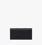 MYLDATA08BK001-Aren Continental Wallet in Embossed Monogram Leather|BLACK